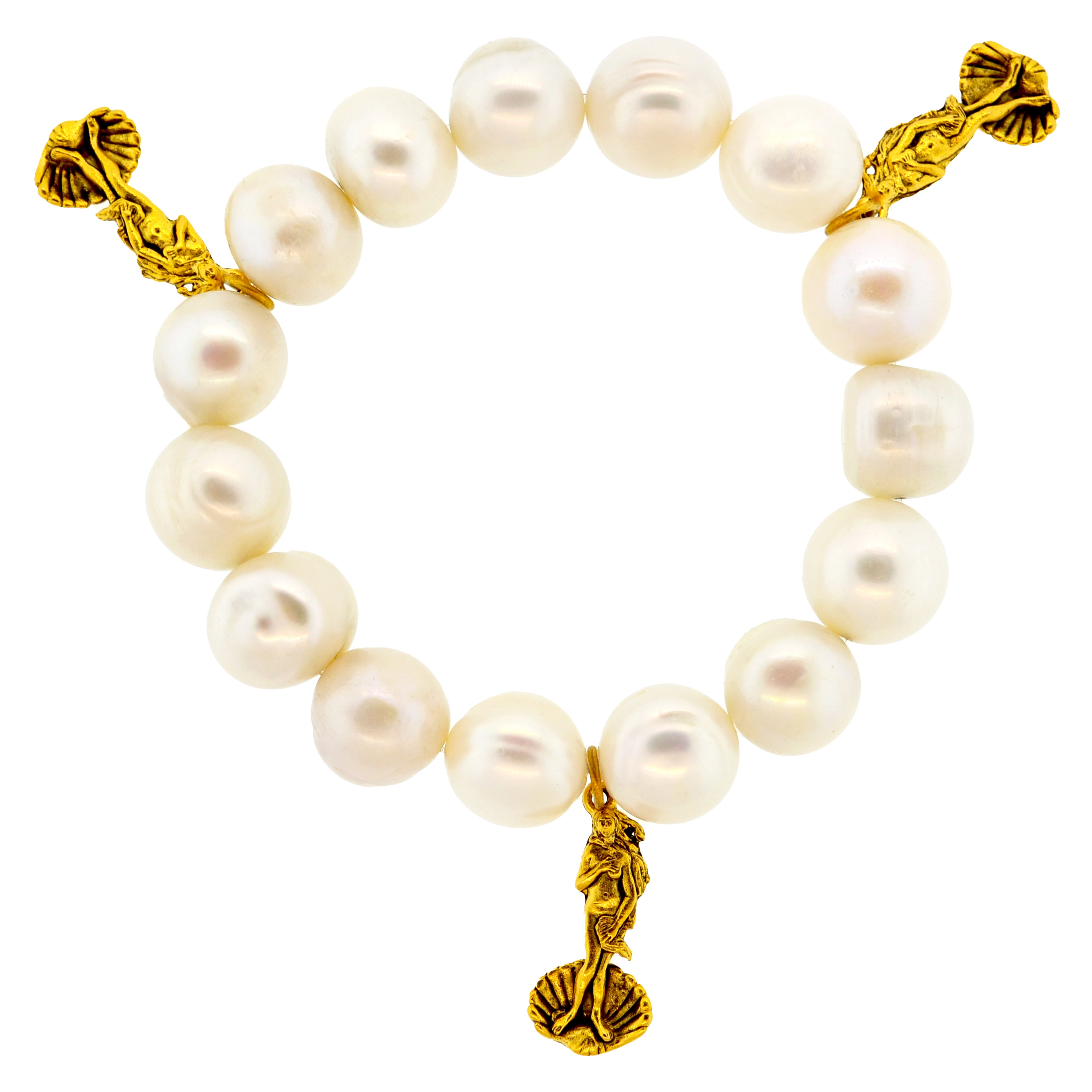 White Pearl Birth of Venus Bracelet